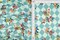 1 Yard Sage Light Argyle Floral DTY Knit Fabric Soft Stretch 58/60"Wide Ideal For Clothing